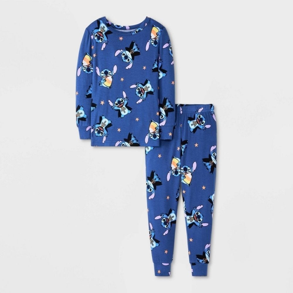 Nwt Toddler Boy's 2pc Lilo & Stitch Halloween Viscose Snug Fit Pajama Set